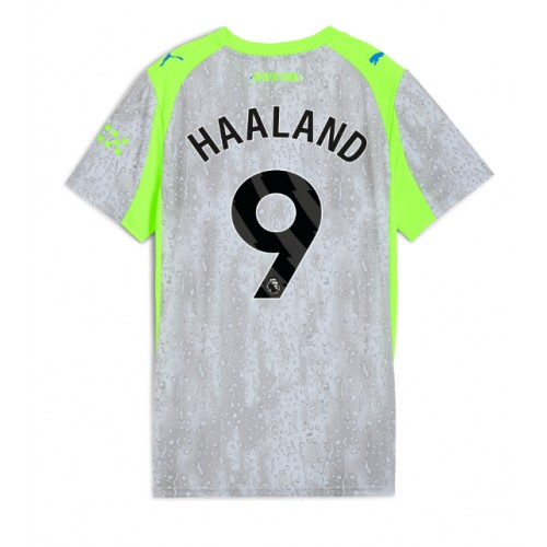 Fotbalové Dres Manchester City Erling Haaland #9 Dámské Alternativní 2025-26 Krátký Rukáv